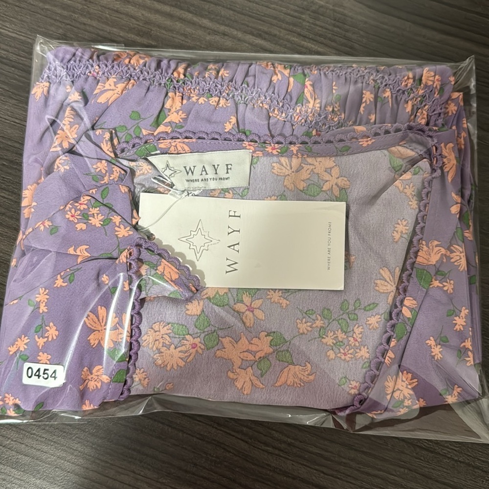 NWT! WAYF Floral Long Sleeve Dress - Picture 6 of 6